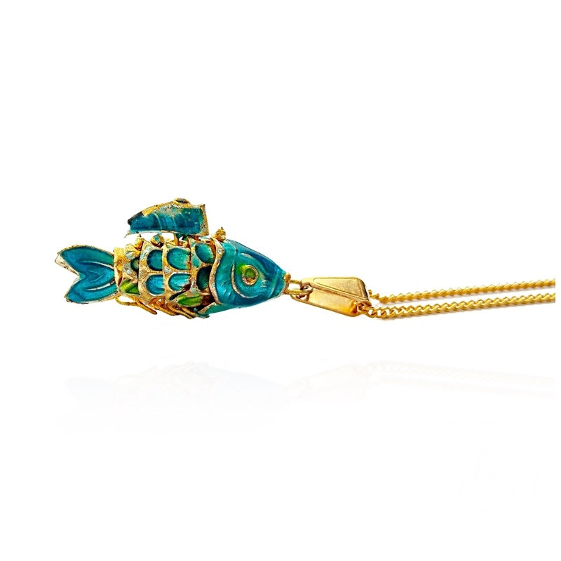 KOI FISH NECKLACE - 18K SOLID GOLD