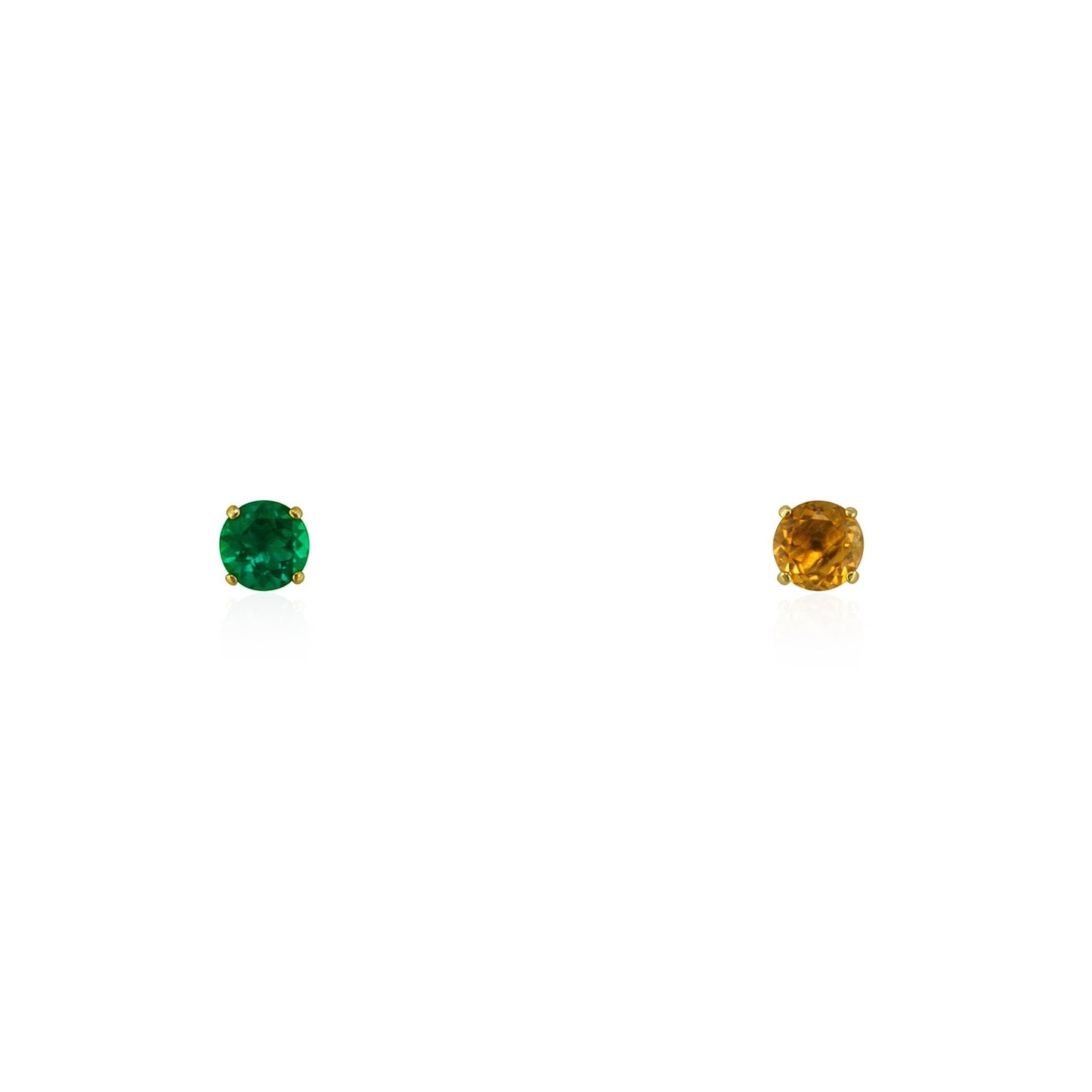 PACK 2 GOLD EARRINGS AND TOPAZ